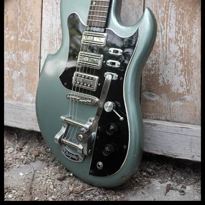 Harvester Maton Sharkbyte Fyrbyrd 2017 Aged Pelham Blue image 4