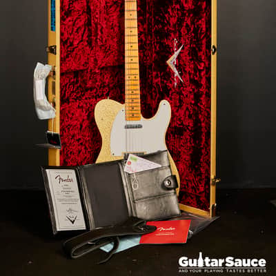 Fender Custom Shop ’52 Telecaster Journeyman Aged Gold Sparkle 2023 Used (Cod.1339UG) image 17