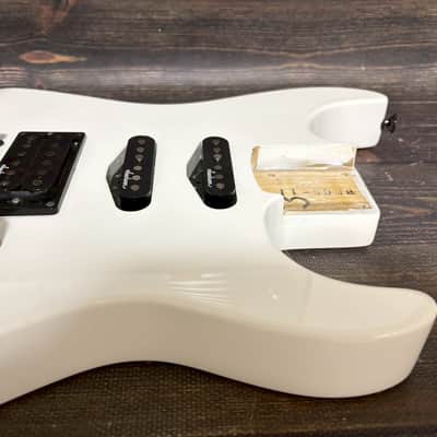 90s Charvel by Jackson DK-065 Dinky SSH Body White w/Plate and Bridge and Pickups image 3