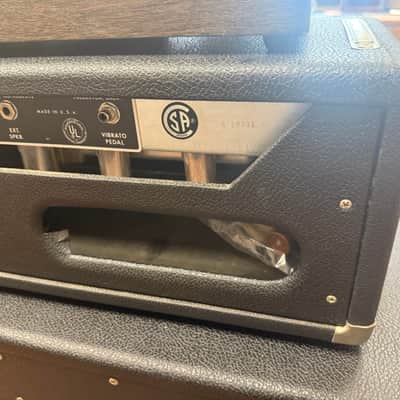 Fender Bandmaster Piggyback Guitar Amp 1966 - Black Panel - W/ Premier Reverb image 7