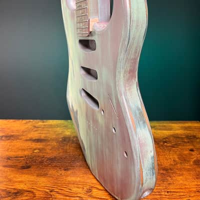 Warmtone Custom Guitars Strat Style Body & Neck W/ Case "Old Winter" Nitro image 5