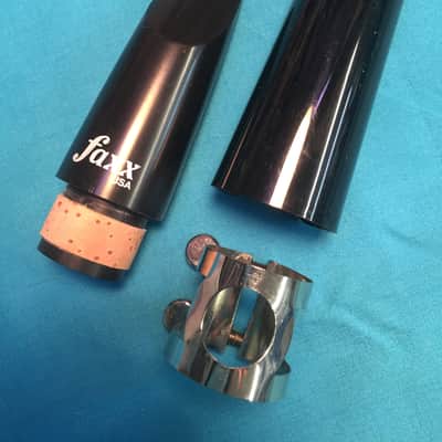 FAXX Hard Rubber Bb Clarinet Mouthpiece-FX45-Brand New with Ligature and Cap! image 2