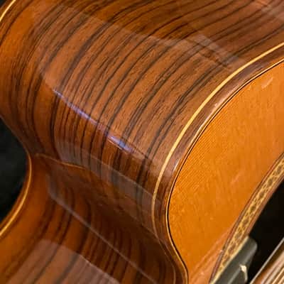 Manuel Raimundo Hand Built N660-E  Acoustic ( Bone saddle & Nut ) 3steel+3 Nylon Strings Flamenco Classical 1980's to 2000's  - Thin Gloss Coate image 5