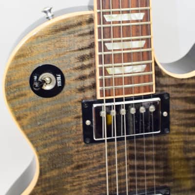 2011 Gibson Chad Kroeger "Blackwater" Les Paul LTD Electric Guitar, Trans Black w/ Case image 7