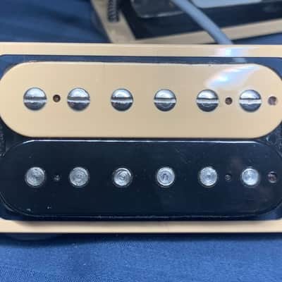 Gibson Humbucker Pickup Set Burstbucker 3 & '57 Classic Zebra 4-Conductor Mint. w/ Rings & Hardware image 2