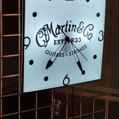 C. F. Martin & Co Guitars Dealer Style Light-Up Clock Killer Cool Man Cave/Garage Item image 3
