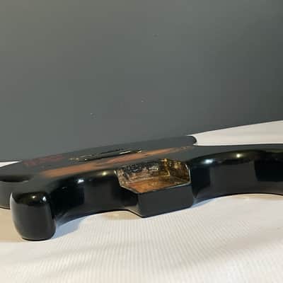1980's Korean Kramer Striker 100st Black Single Pickup Guitar Body Floyd Ready Buffy Graphic image 23