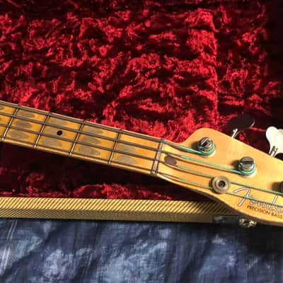 2022 Fender 55 Precision Bass Relic Custom Shop - Authorized Dealer - Only 8.7lbs Vintage White - SAVE! image 3