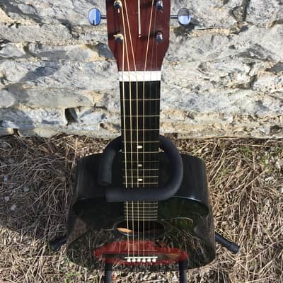 Silvertone Parlor Guitar Red Burst Scalloped X Braced Top image 7