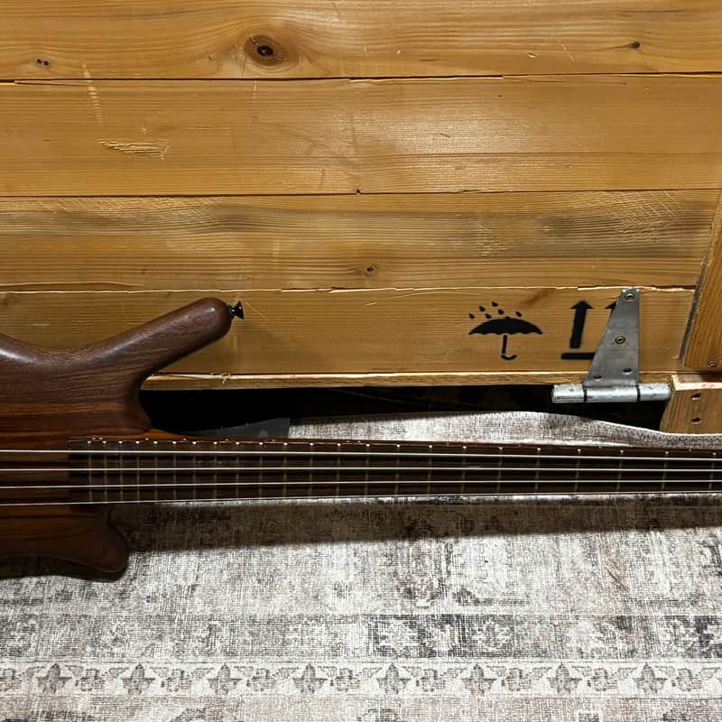 2010s Warwick German Pro Series Thumb BO 4 Burgundy Red Transp…