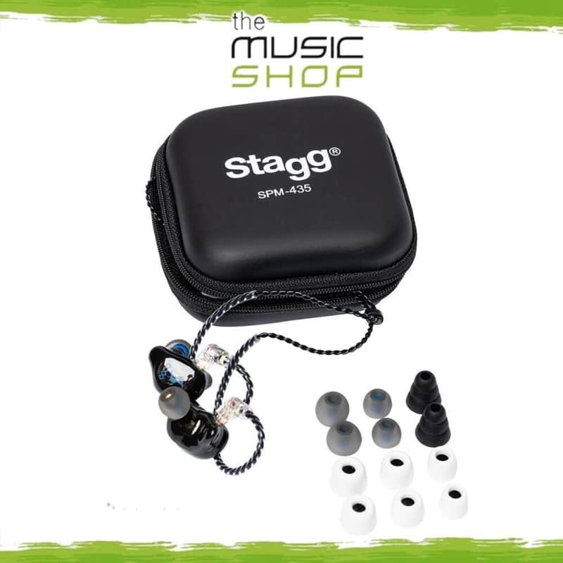 Stagg High-Resolution Sound Isolating In-Ear Monitors, Black - SPM-235BK image 1