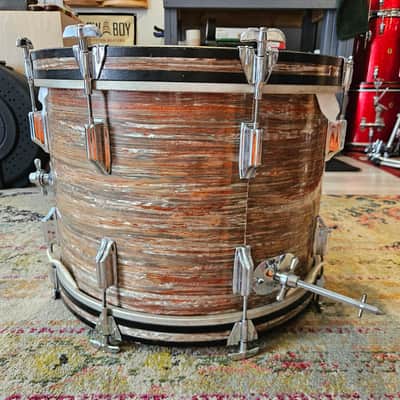 Rogers Holiday 20-16-12" Drum Kit in Pink Strata image 6