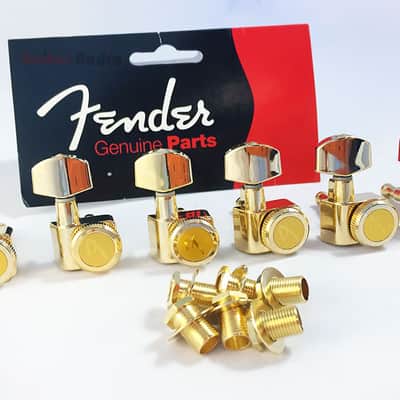Genuine Fender Locking Guitar F Tuning Pegs Tuners Machines - GOLD image 3