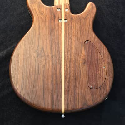 Wrong Way Customs Rosewood 5 String Rosewood Left Handed Bass Guitar Lefty image 5