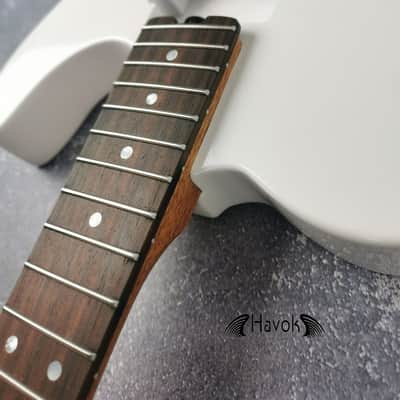 Guitar Kit Mahogany Body Mahogany Tl Neck Hardware, White metallic Guitar, Hight Quality Electric Guitar Kit, Neck, Build Your Own DIY image 11