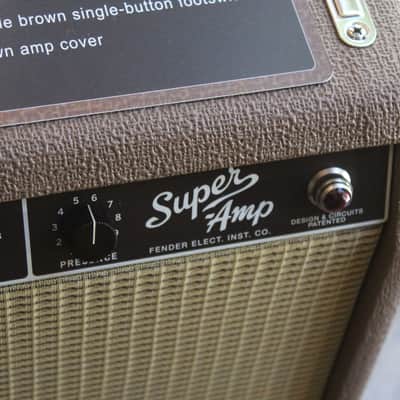 FENDER '62 Super Amp Reissue 2-Channel 40-Watt 2x10" Guitar Combo Brown / Wheat Bild 6