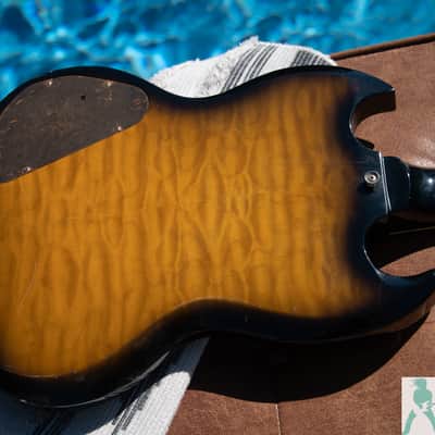 Greco SS-90 - Brown Sunburst - Killer SG w Quilt Flamed Top/Back - Made in Japan - Pro Set Up w Perfect Frets/Action/Intonation! image 8