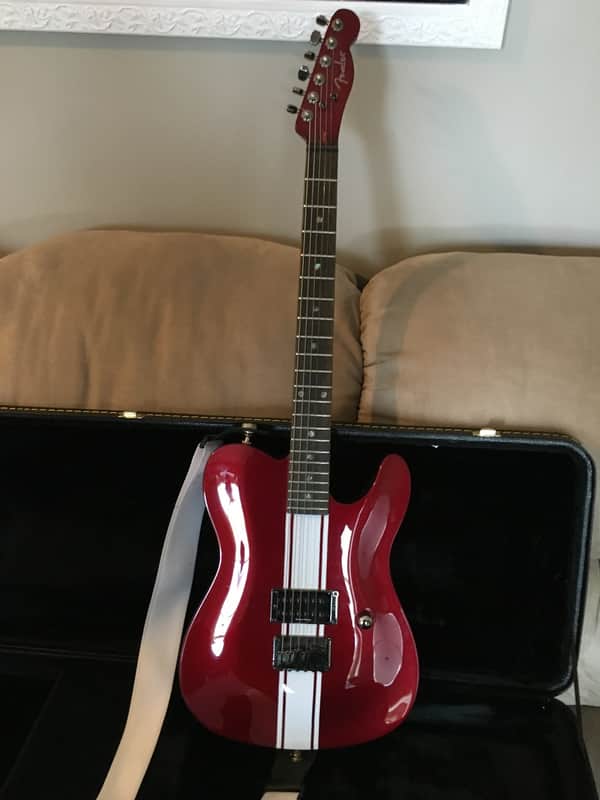 Fender Esquire GT 2003 Red w/ White racing stripe image 1