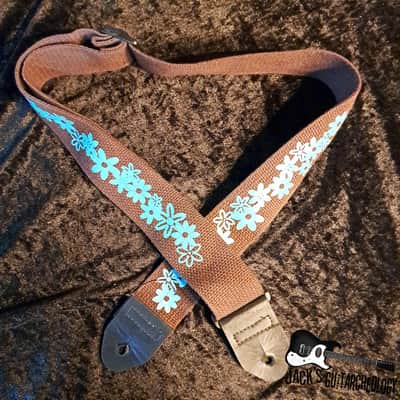 Hawaii Guitar Strap (2000s - Brown & Blue) image 1