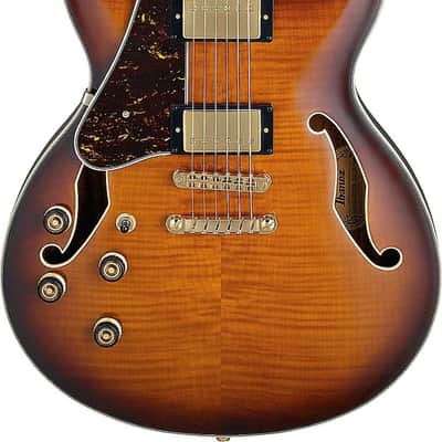 Ibanez AS93FML Artcore Expressionist Left-Handed Semi-Hollow Electric Guitar, Ebony Fingerboard, Violin Sunburst image 2