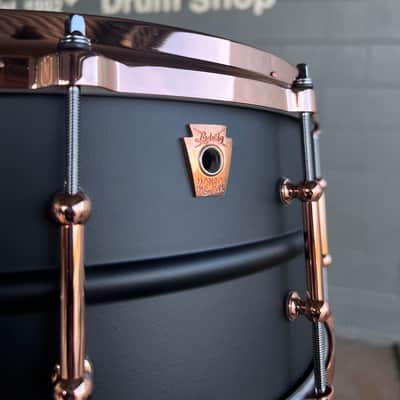Ludwig LB427TDC Hot Rod Matte Black Nickel 6.5x14" Black Beauty Snare Drum w/ Copper Hardware *IN STOCK '* image 4