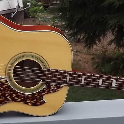 Vintage 1960's Made In Japan Kingston V-2 Acoustic Guitar W/OSC image 1