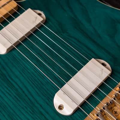 1983 Fender Telecaster Elite Gold Electric Guitar Trans Emerald Green Excellent Player! image 6