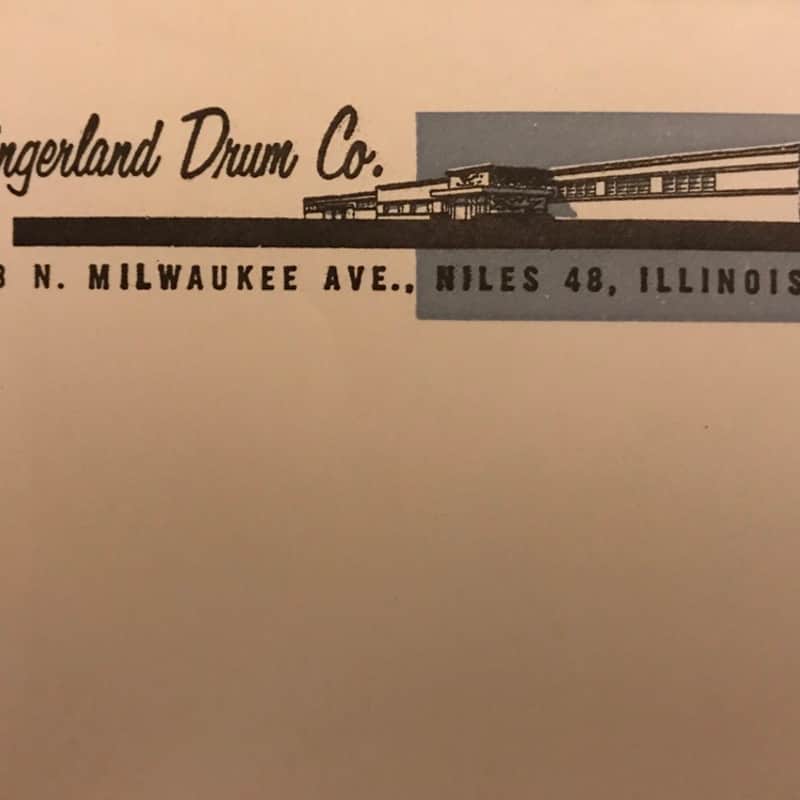 1966 Slingerland Invitation to Chicago reception Rare