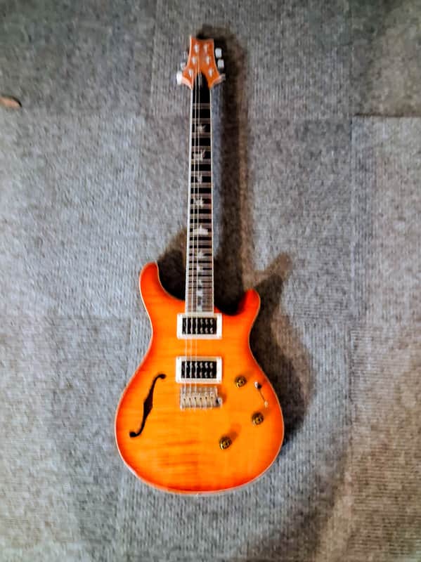 PRS SE Custom 24 Semi-Hollow Piezo 2025 - Present - Vintage Sunburst image 1