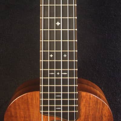 Handmade Concert Long Neck Guitarlele, Solid Hawaiian Koa, Slotted Head, Soft-bag, Bruce Wei GL-2080 image 8