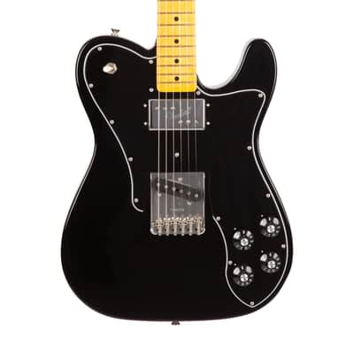 2022 Fender American Vintage II 77 Telecaster Custom Electric Guitar, Maple FB, Black, VS22XXXX image 4