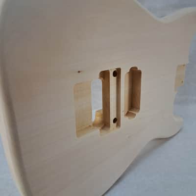 Unfinished Basswood Hxx guitar body - for Fender Strat Stratocaster neck Floyd Rose J2430 image 6