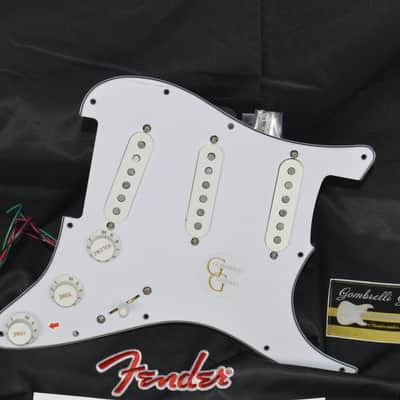 "WHITE KNIGHT" Fender Classic 50's Loaded Stratocaster Pickguard Hot Wired Dual Vintage Booster and Dual Cap image 2