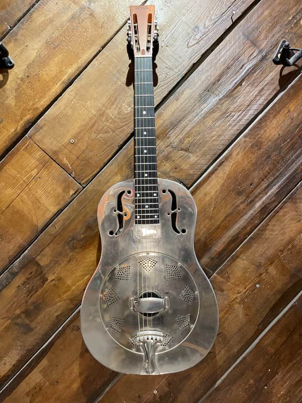 2018 National NRP Steel 12 Fret Single Cone Resonator with National Slimline Pickup image 1
