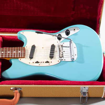 1997 Fender Japan CIJ MG66-66 ’66 Mustang Reissue California Blue w/ Tweed HSC image 1