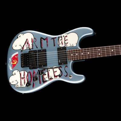 Fender Tom Morello "Arm The Homeless" Blue Ice Metallic With Case image 4
