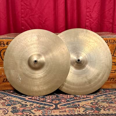 15" Zildjian A 1950s Small Stamp Hi-Hat Cymbal Pair 906g/948g *Video Demo* image 1