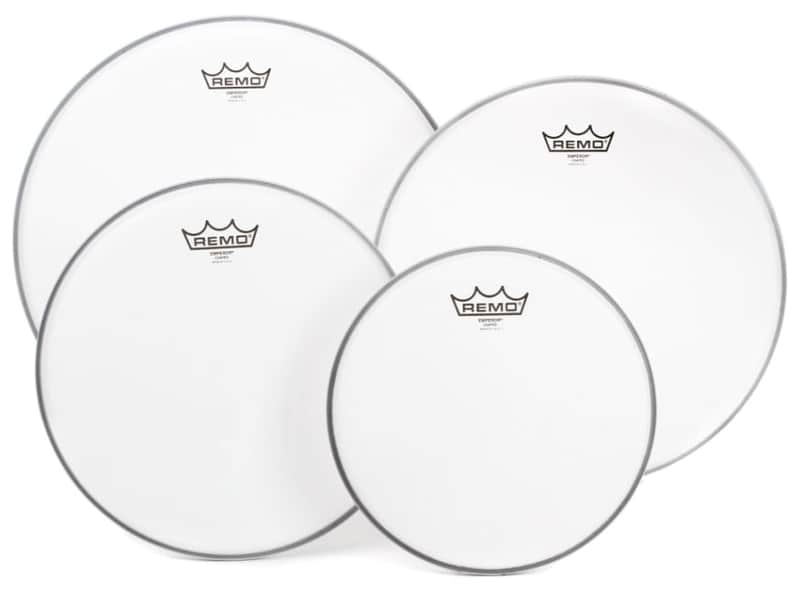 Remo Coated Emperor Tom Drum Head Pack For Versatile Sound (10" 12" 14" 16") image 1
