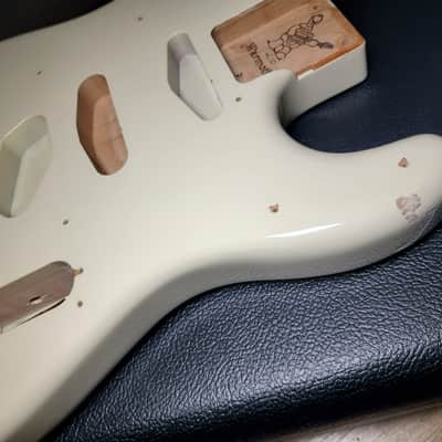 Warmoth Body Tele Strat combo White -USA made image 19