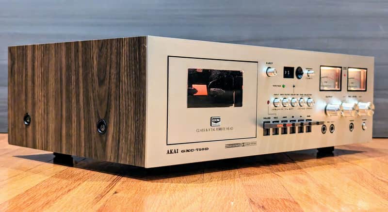 Akai GXC-710D Cassette Deck/ Fully Serviced and Tested/ Year 1977