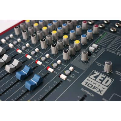 Allen & Heath ZED60-10FX 10 Channel Multipurpose PA Live Mixer w Effects & Case image 8