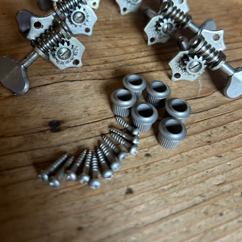 1940 1950 Grover Sta-Tite open back tuners Nickel