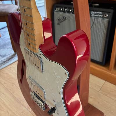 Fender Classic Series 72 Telecaster Thinline 2001 - Candy Apple Red image 3
