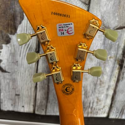 2000 Epiphone Moderne Limited Edition Korina Finish w/ Original Box – Made in Korea image 6