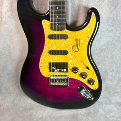 Fretlight FG-551 LTD Edition Orianthi Signature Quilted Maple Top 2015 - Transparent Purple image 2