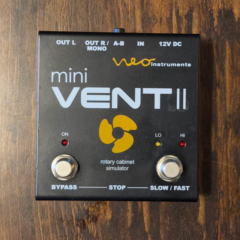 Neo Instruments Mini Vent II Rotary Speaker Cab Simulator Pedal 2010s - Black image 1