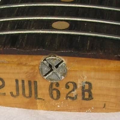 Fender Stratocaster 1962 Natural Slab board/veneer Transition month image 9