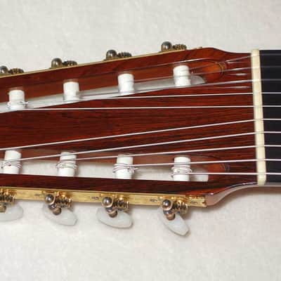 Original 1979 Ramirez 1a 10-String Classical Harp Guitar, Cedar/Indian image 10