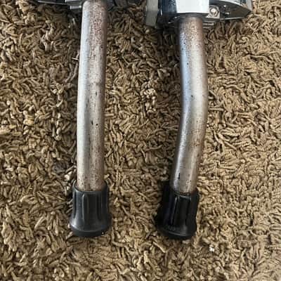 Rogers Big R XP8 bass spurs w brackets 1980 image 1