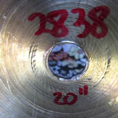 ZILDJIAN A 20” Rock Ride, 1960\70s. (15-C22\4AVAL) image 3